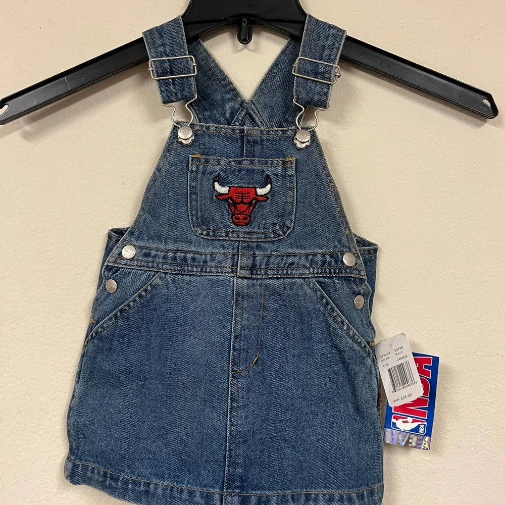 Chicago Bulls Toddler Overall Dress -New - Picture 5 of 8